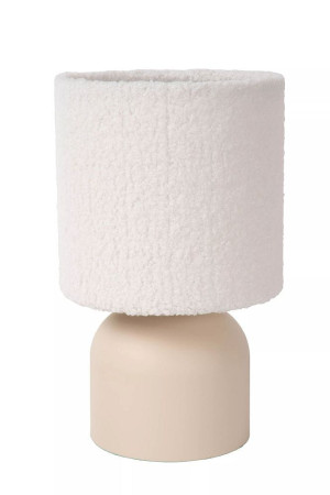 Woolly beżowy Ø 16cm. E14 Lampka stołowa