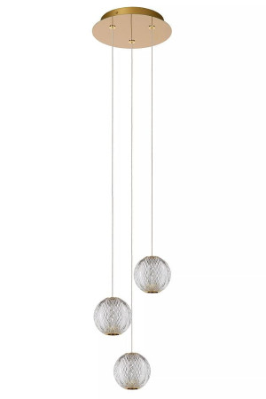 CINTRA przeźroczysta Ø 25cm. LED Dim. 3x4,7W 2700K Lampa wisząca ściemnialna
