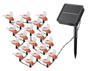 Bobus zasilanie solarne LED 20x0,06W 2700K Ogrodowa girlanda dekoracyjna pszczółki z czujnikiem zmierzchu