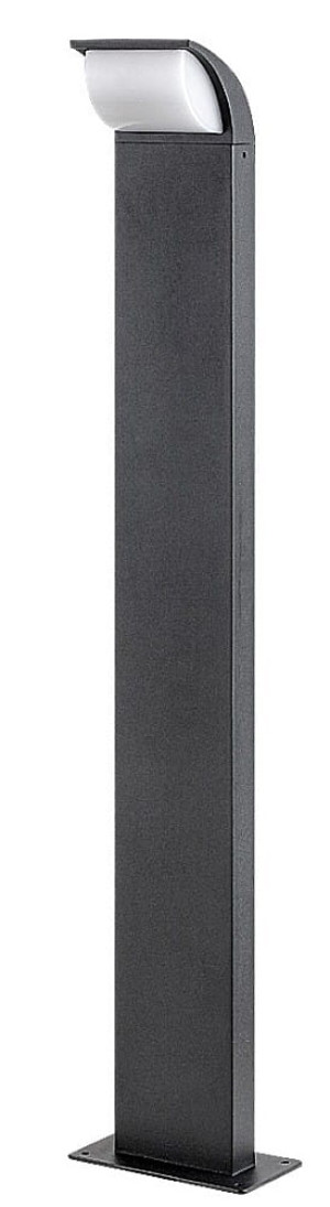 Hongkong czarny wys. 80cm. LED 9W 4000K IP65 Ogrodowa lampa stojąca