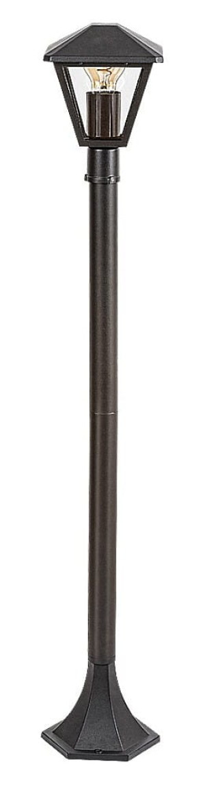 Paravento czarny wys. 1m. E27 IP44 Lampa ogrodowa stojąca