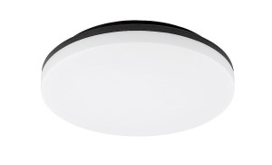 Pernik czarny Ø 28cm. LED 24W 3000K IP54 Plafon zewnętrzny