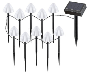 Skadar zasilanie solarne LED 2W 2600K Ogrodowa wbijana lampa dekoracyjna z czujnikiem zmierzchu