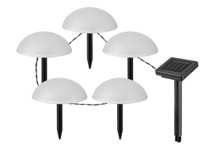 Treppio zasilanie solarne LED 1W 4000K Ogrodowa wbijana lampa dekoracyjna z czujnikiem zmierzchu