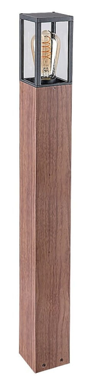 Wales brąz dąb wys. 82cm. E27 IP44 Lampa ogrodowa stojąca