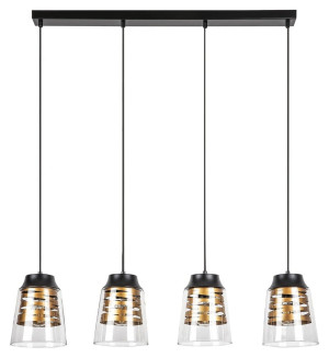 Zenaida czarny mat 4xE27 Lampa wisząca