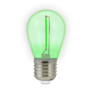 DUOPAK Żarówki zielone LED Neon O,3W 36V DC E27 do girlandy zewnętrznej Party NEON