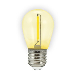 DUOPAK Żarówki żółte LED Neon O,3W 36V DC E27 do girlandy zewnętrznej Party NEON