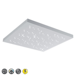 TITUS Biały Mat LED DIM Pilot 36W ze zmienną barwą światła Lampa sufitowa