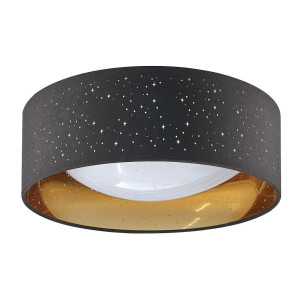 Tuluza czarno-złoty Ø 32cm. LED 18W 4000K Lampa sufitowa ( Dostępna 1 szt. od ręki. Wysyłka 24h)