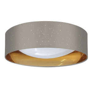 Tuluza taupe-złoty Ø 40cm. LED 24W 4000K Lampa sufitowa