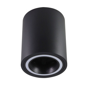 Falco czarny Ø 8cm. GU10 Downlight tuba natynkowa