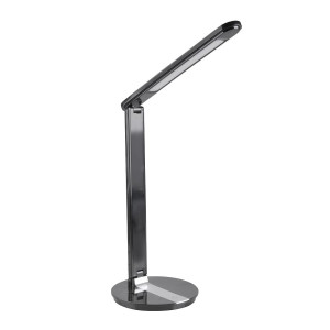 Serra czarny LED 3 step dim. 8W 3000K-4000K-6500K Lampka biurkowa ściemnialna