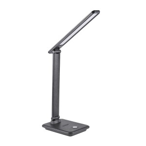 Vinto czarny LED 3 step dim. 8W 3000K-4000K-6500K Lampka biurkowa ściemnialna