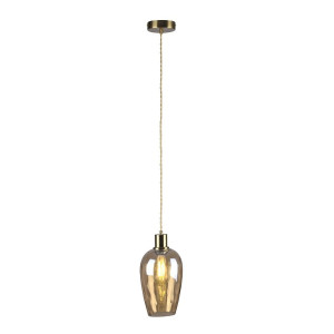 Lagri złoty | bursztyn Ø 15cm. E27 Lampa wisząca