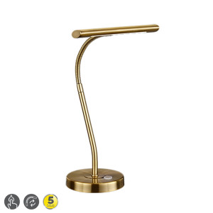 CURTIS patyna LED Dim 4W 3000K lampka biurkowa snake