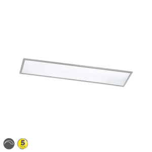 PHOENIX nikiel mat 120x30cm. LED Dim. 31W 3000K Lampa sufitowa ściemnialna