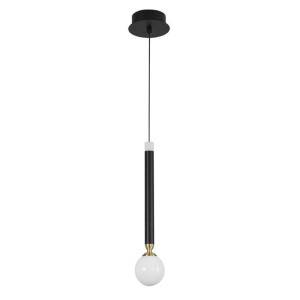UNION Czarno złota LED 5W 3000K Lampa wisząca
