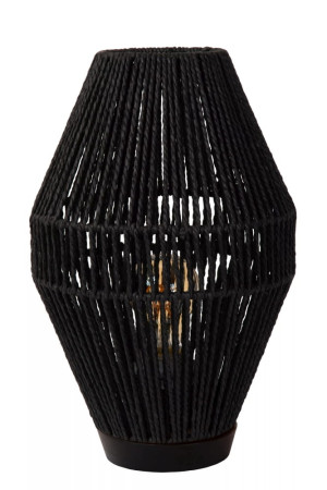 Cordulle czarny E27 Lampka stołowa