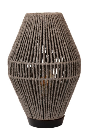 Cordulle szary E27 Lampka stołowa
