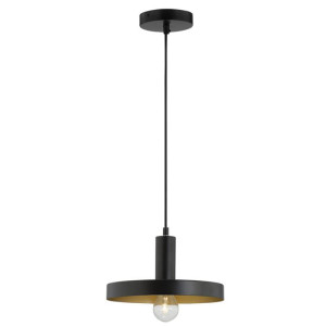 CUENCA Czarno - złota E27 Lampa wisząca