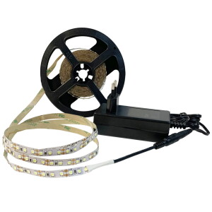 LED 5m. 12V 36W 4000K IP20 + zasilacz Zestaw taśma