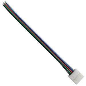 Złącze zasilające jednostronne do taśm LED RGBW 10mm 5pin 12-24V DC 3A