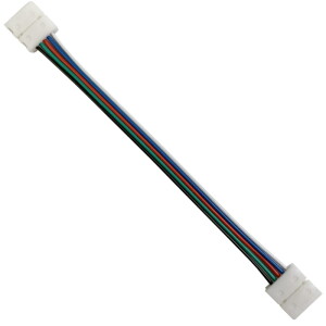 Złącze kątowe dwustronne do taśm LED RGBW 10mm 5 pin 12-24V DC 3A