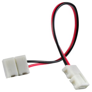 Złącze kątowe dwustronne do taśm LED 10mm 2pin 12-24V DC 3A