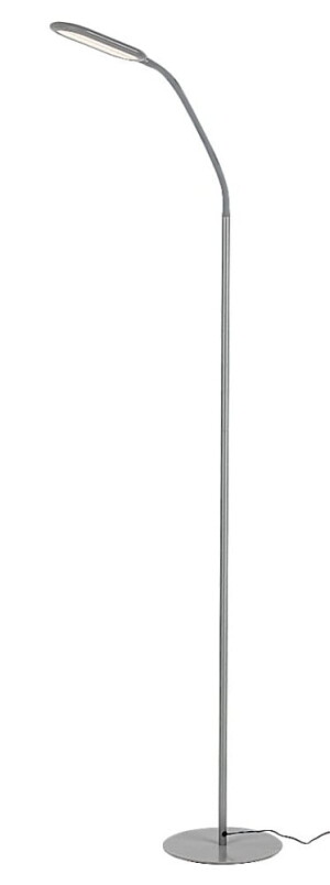 Adelmo szary LED Dim. 10W 3000-6000K Lampa podłogowa ściemnialna