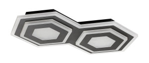 Bitsi czarny LED 44W 3000+6000K Lampa sufitowa