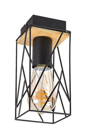 Boire czarny | brąz E27 Lampa sufitowa