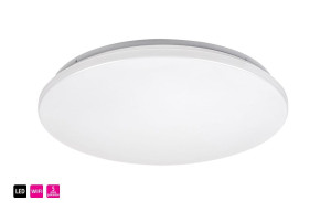 Cerrigen biały Ø 31cm WiFi Bluetooth LED Dim. 24W RGB 3000-4000-6500K pilot Plafon