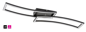 Cirilla czarny LED 40W 3000K Lampa sufitowa
