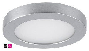 Coco srebrny Ø 8,5cm LED 3W 4000K IP44 Łazienkowa lampa sufitowa