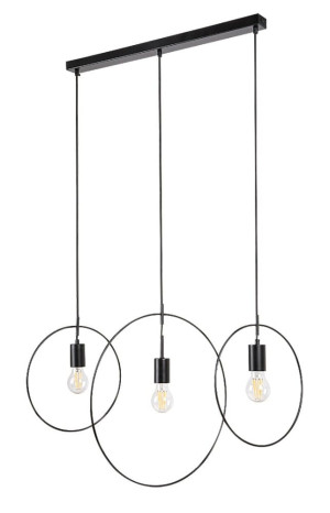 Dilara czarny mat 3xE27 Lampa wisząca