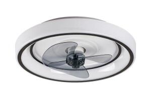 Horacio czarny | biały wentylator Ø 47cm LED dim. 67W 3000-6000K pilot Lampa sufitowa z wentylatorem
