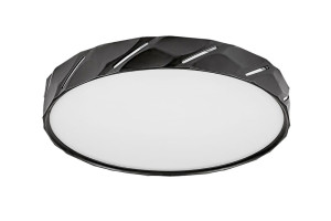 Nessira czarny mat Ø 39cm LED 25W 4000K Lampa sufitowa