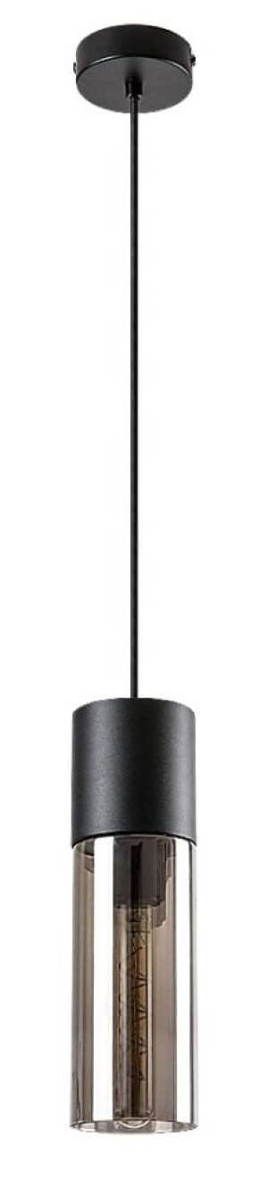 Ronno czarny | przydymiony E27 Lampa wisząca
