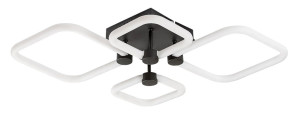 Sotiris czarny mat LED Dim. 47W 3000-4000-6000K pilot Lampa sufitowa