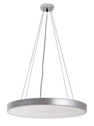 Tesia srebrny Ø 60cm LED Dim. 60W 3000-4000-6000K pilot Lampa wisząca ściemnialna