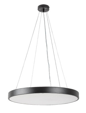 Tesia czarny Ø 60cm LED Dim. 60W 3000-4000-6000K pilot Lampa wisząca ściemnialna