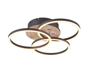 Circle brąz | czarny LED 3 step dim. 27W 2700-6000K pilot Lampa sufitowa