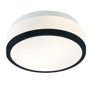 Cheese czarny Ø 29cm 2xE27 IP44 Łazienkowa lampa sufitowa