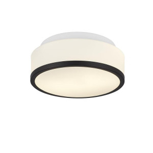 Cheese czarny Ø 23cm 2xE27 IP44 Łazienkowa lampa sufitowa