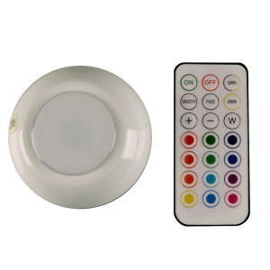 Lampka szafkowa z czujnikiem podświetlająca stała z pilotem LED RGB D1 na baterie