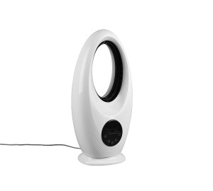Kalmar biały 3-tyby prędkości, LED RGB, Timer, Wentylator stojący z pilotem