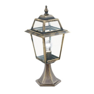 New Orleans złoty patyna wys. 50cm. E27 IP44 Lampa stojąca zewnętrzna