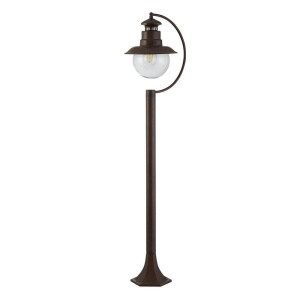 Station brąz rustykalny wys. 1,10m. E27 IP44 Lampa ogrodowa stojąca