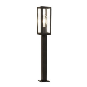Box czarny wys. 90cm. E27 IP44 Lampa ogrodowa stojąca